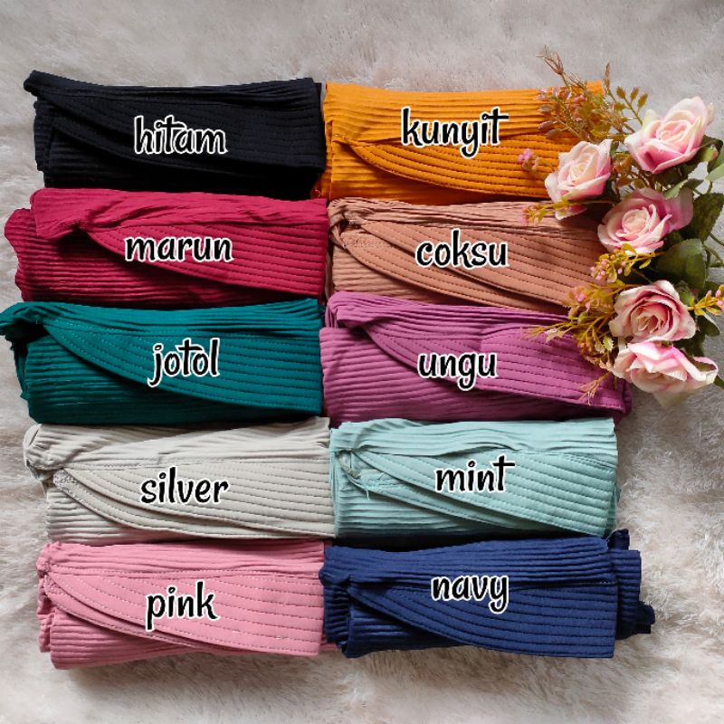 GOTIK BERGO PLISKET JERSEY / JILBAB PLISKET / HIJAB PLISKET JILBAB INSTAN HIJAB INSTAN BERGO PLISKET-1