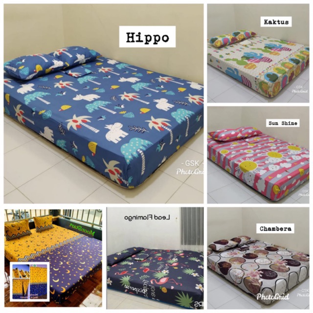 [COD] Sprei Homemade Disperse Banyak Motif Bulan Bintang