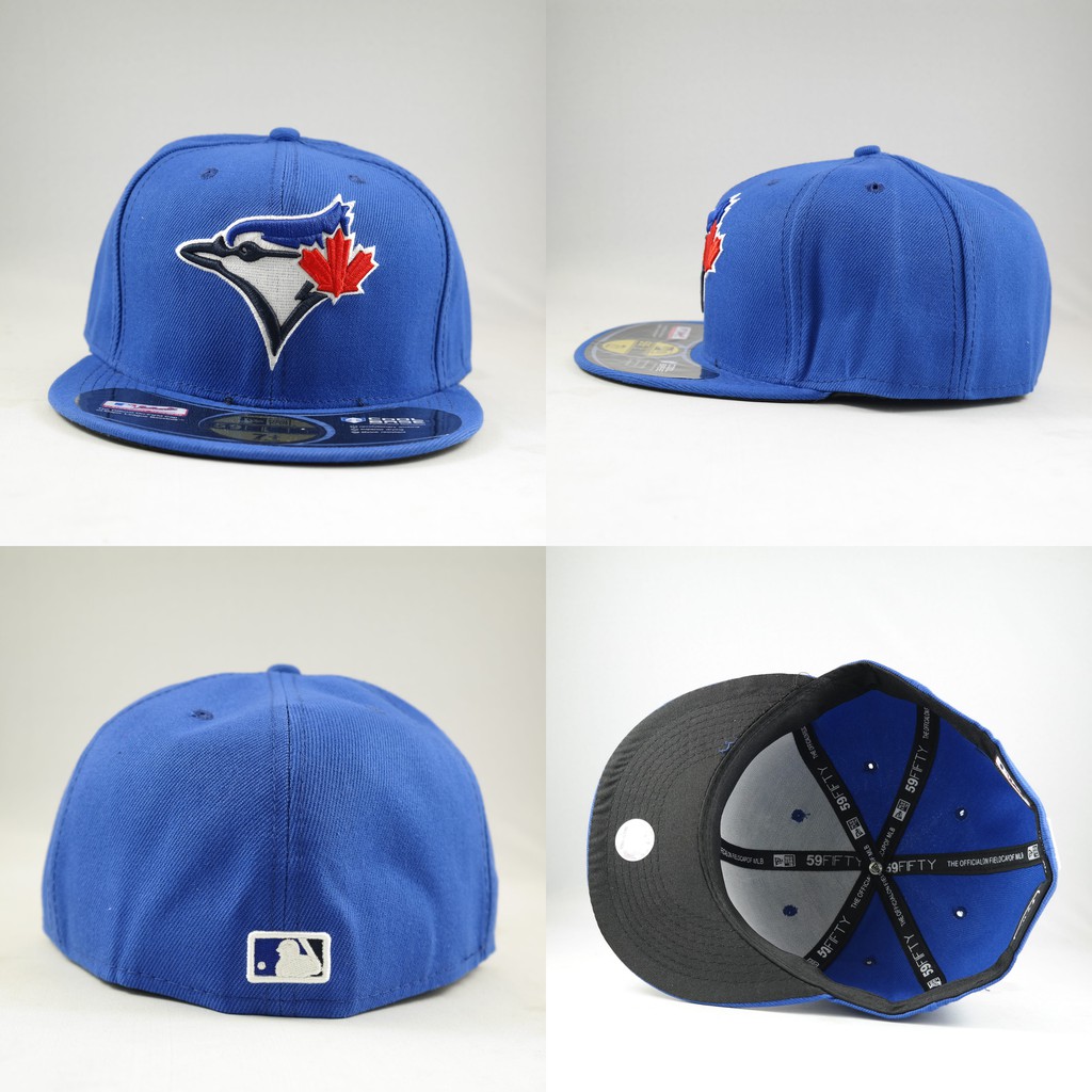 TOPI FITTED MLB BLUE JAYS BIRU