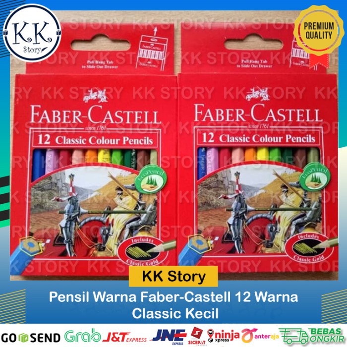 

WARNAPENSIL- PENSIL WARNA FABER-CASTELL 12 WARNA CLASSIC KECIL -PENSIL WARNA