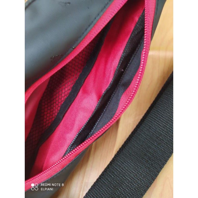 Tas selempang anti air pria waistbag waterproof official elvis aziz