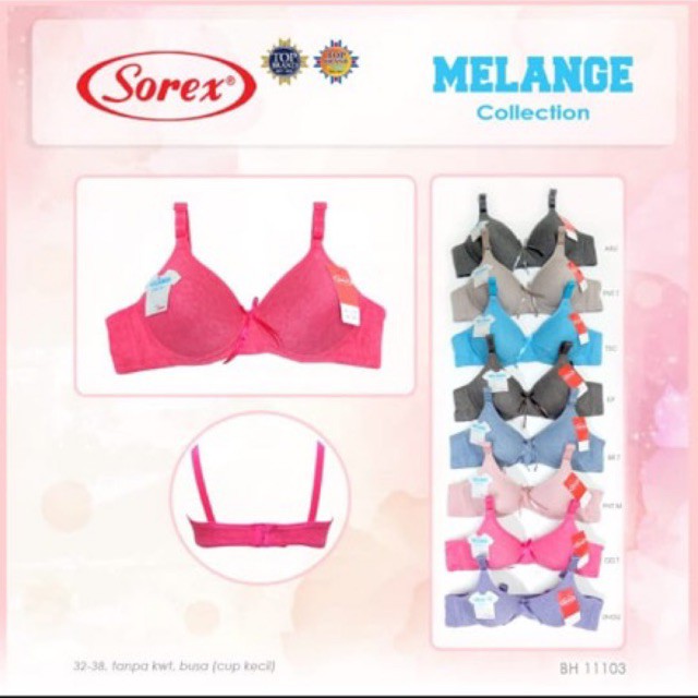 BH / Bra SOREX Melange Collection 11106 Tanpa Kawat dan Busa Tipis