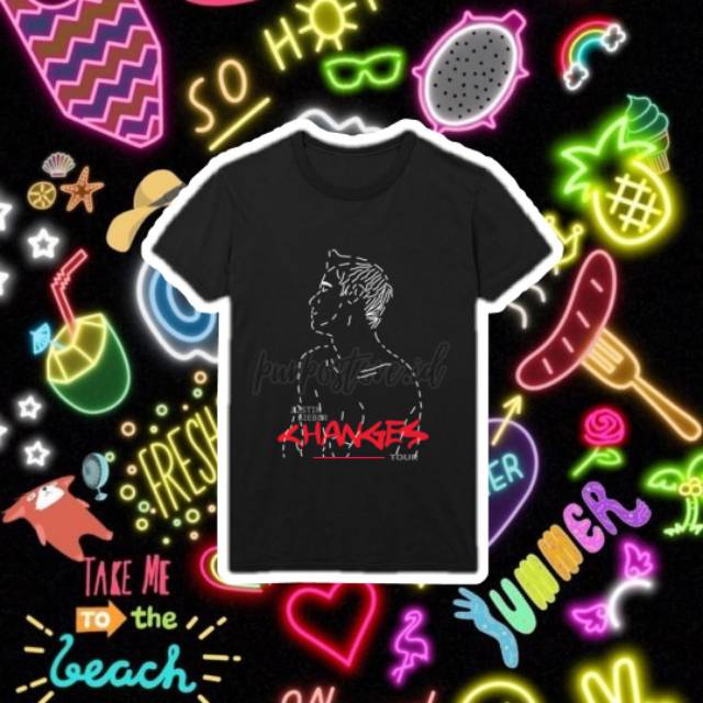 changes tour justin bieber merchandise