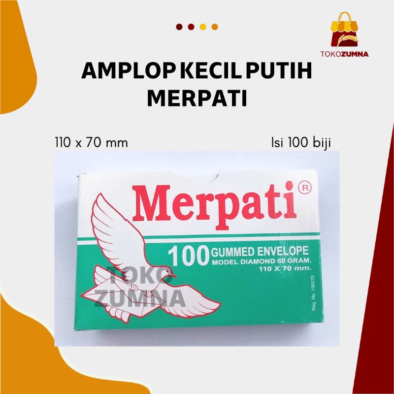 

Amplop Kecil Putih Merpati / Amplop Putih Ukuran 110x70mm