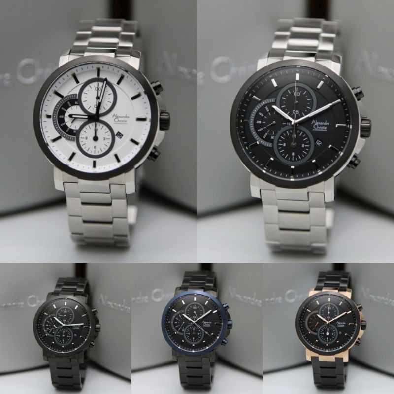 ALEXANDRE CHRISTIE AC6563 AC 6563 CHRONOGRAPH JAM PRIA ORIGINAL