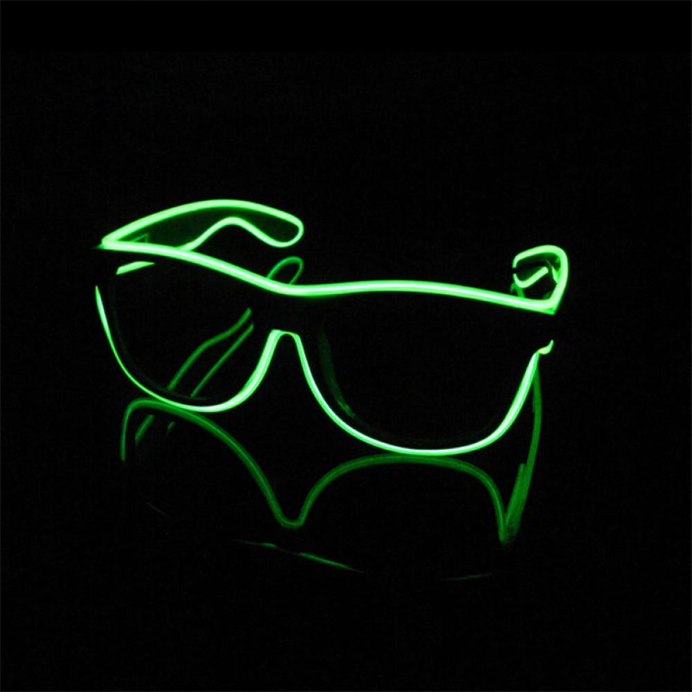 Timekey Kacamata Lampu Neon LED Luminous Untuk Pestafestivalbarpertunjukan M7P2