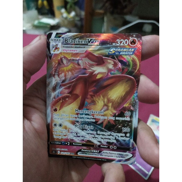 Kartu pokemon bahasa Indonesia blaziken vmax