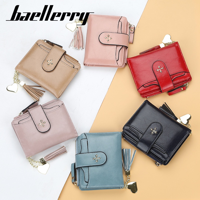 BAELLERRY N2342 Dompet Wanita Kecil Bahan Kulit PU Leather Premium WATCHKITE WKOS