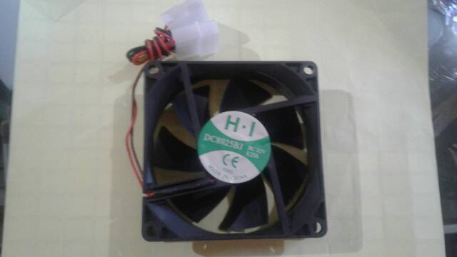 Fan casing 8cm hitam