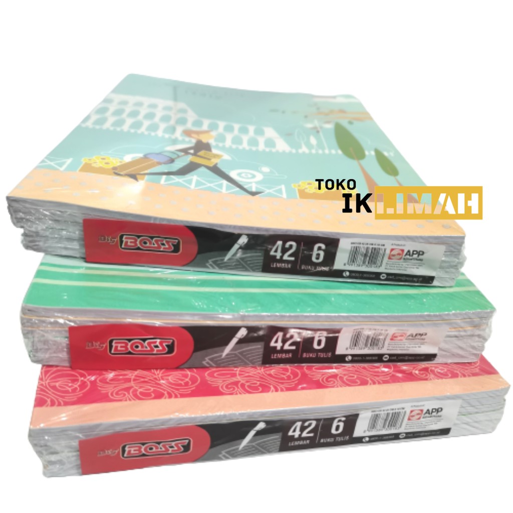 

Buku Tulis BIG BOSS 42 Lembar (Isi / Pak 6 Buku) / Motif Random