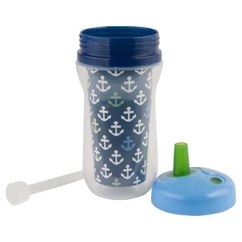 The First Years - Insulated Straw Cups Spill Proof 18m+ 9Oz - 2 Pack