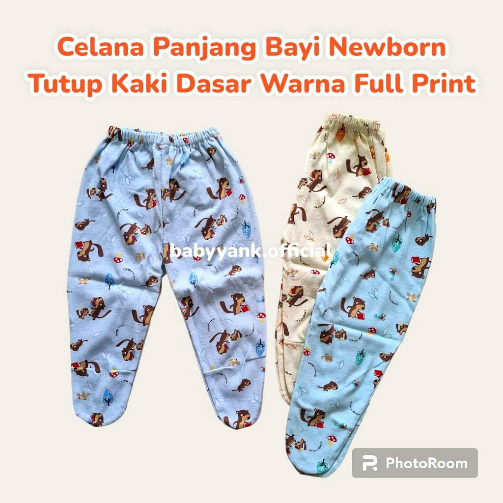 ♥BabyYank♥ Celana panjang bayi tutup kaki harga 1pcs/0-6bln newborn laki-laki/perempuan