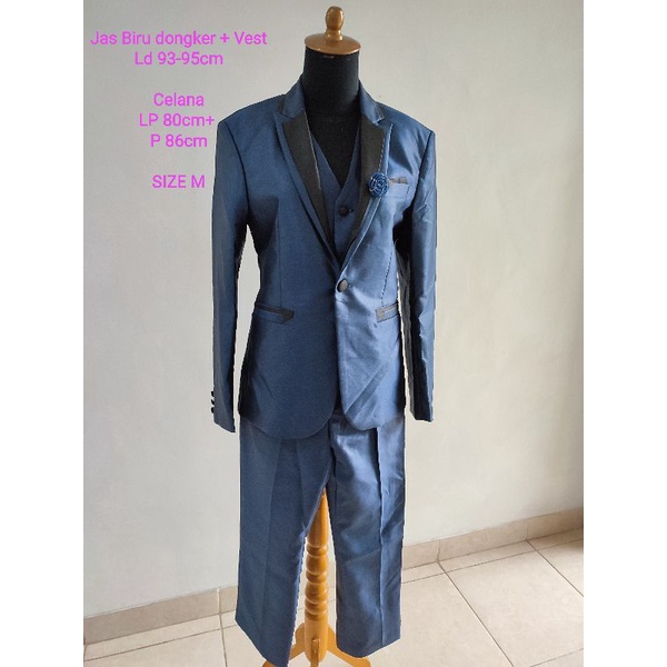 Jas Pengantin Set biru dongker