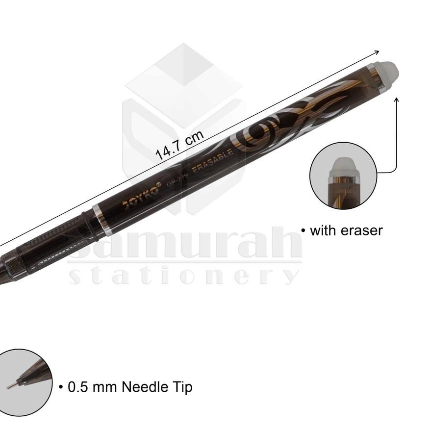 

HOT SALE!! KODE-764 Erasable Gel Pen Joyko Shokyo GP 279 / Pulpen Cabut GelPen Shokyo GP-279 0.5 mm