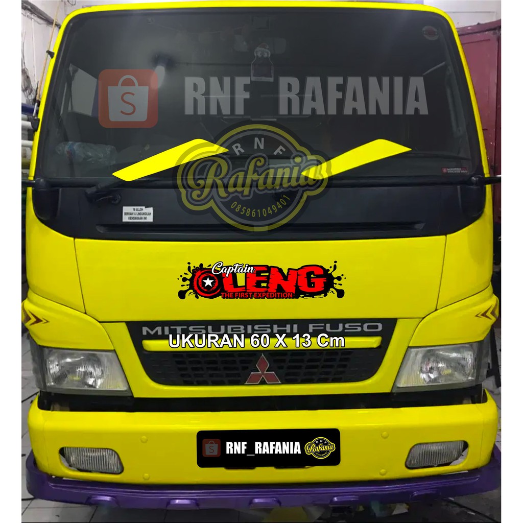 Stiker Skotlet Cuting Kabin Center Truck Capten Oleng Kabin truc Kabin pick up pintu belakang pickup