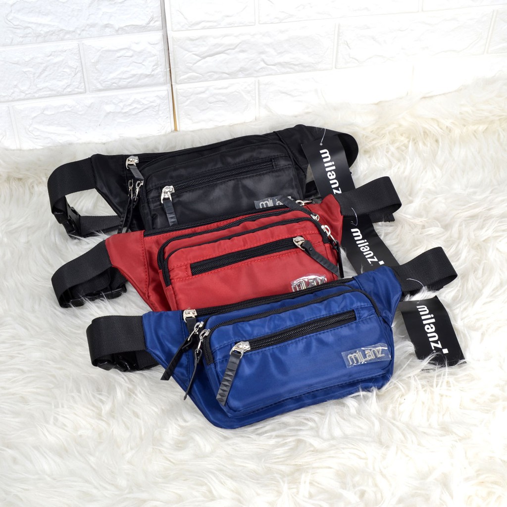 YBS Waistbag Cowok / Tas Selempang Milanz / Tas Pinggang Pria - 3244