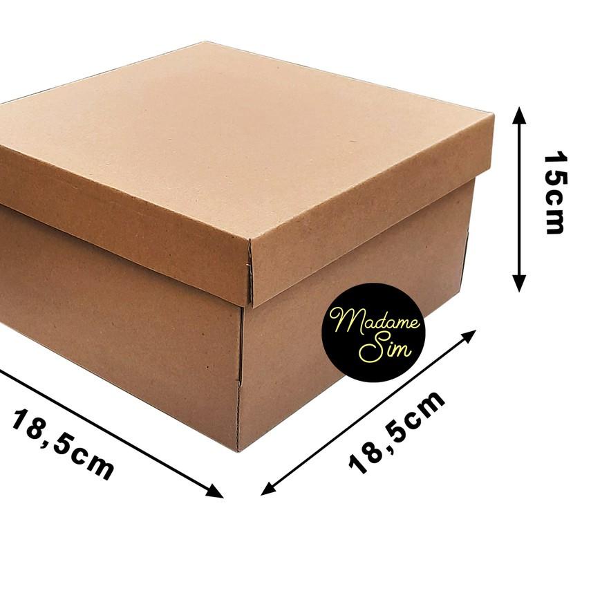 

Segera Miliki ♚ KOTAK KUE - CAKE BOX - DUS BOLU 18 x 18 x 15 CM (ISI : 10 PCS)+