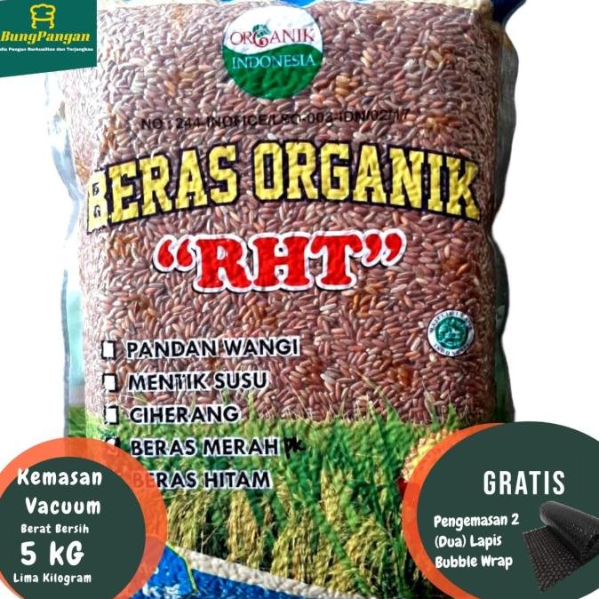 

5Kg Beras Merah Organik Premium RHT Bersertifikat (utk Diet, Diabet )