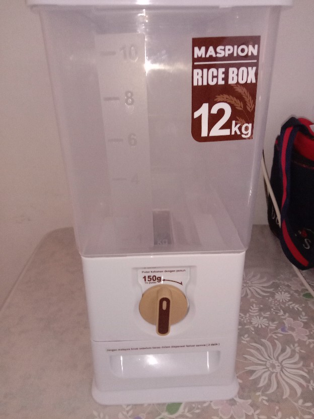 Rice Box - Tempat Penyimpanan Beras Kapasitas 12 Kg Maspion Mrd-12 / Mrd 12