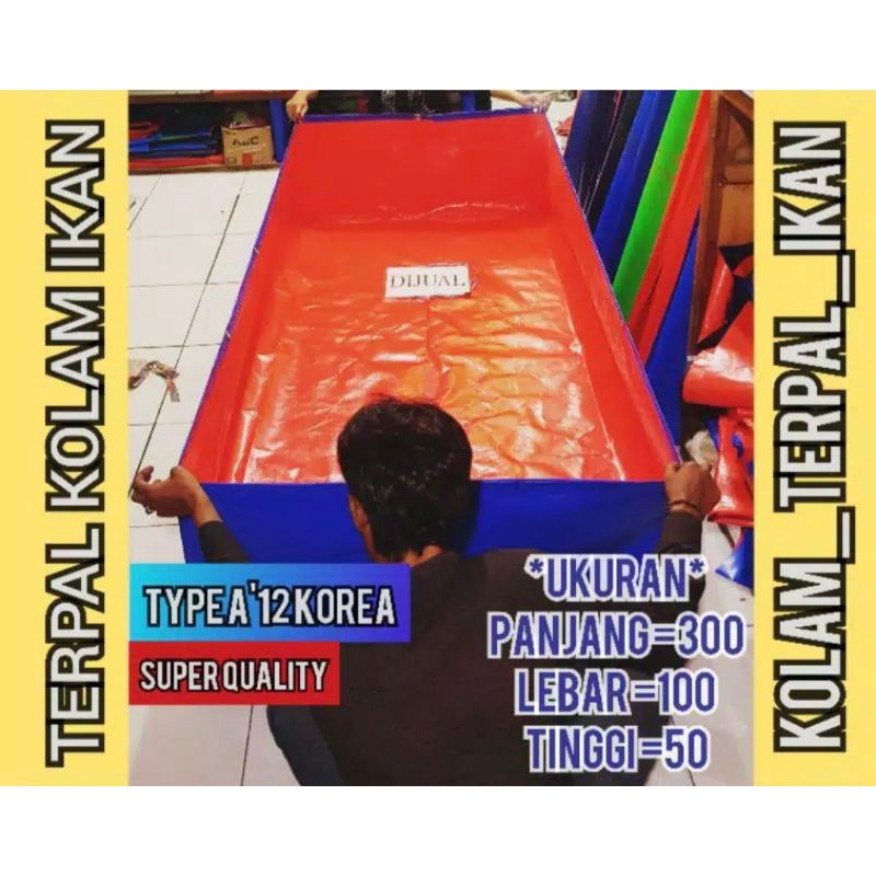 TERPAL KOLAM IKAN  (A'5)   (A'12)'KOREA KOLAM IKAN SUPER QUALITY