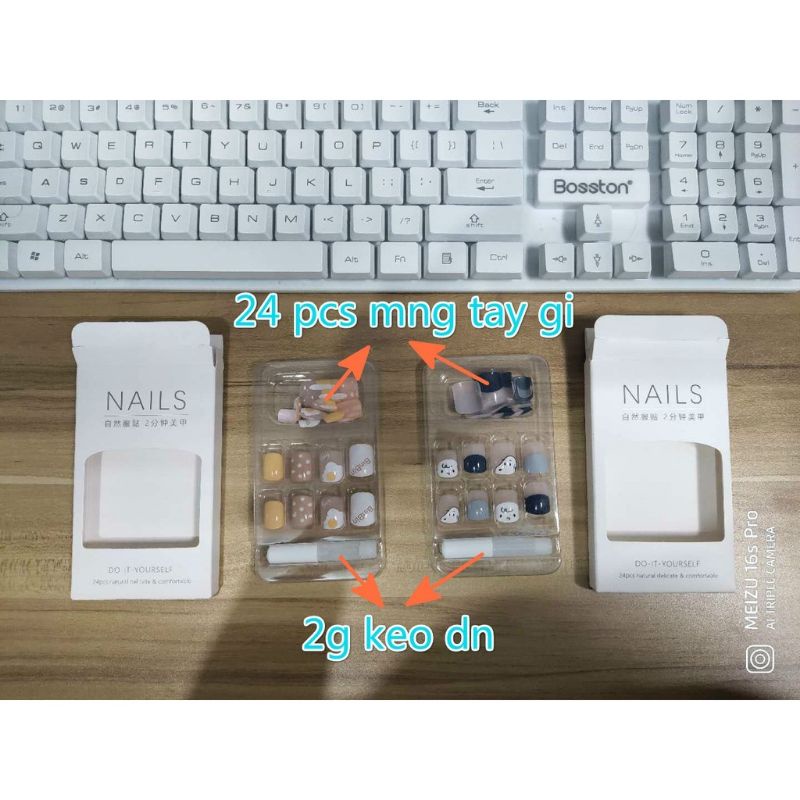 Kuku Palsu Murah 24pcs/FakeNails/Fake Nail/ kuku cantik/Kuku Palsu