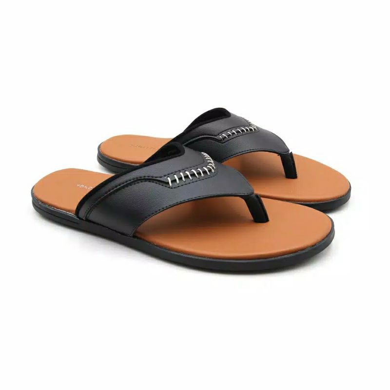 sandal cowok Yongki Komaladi / sandal kasual / sandal pria murah / sandal kulit murah