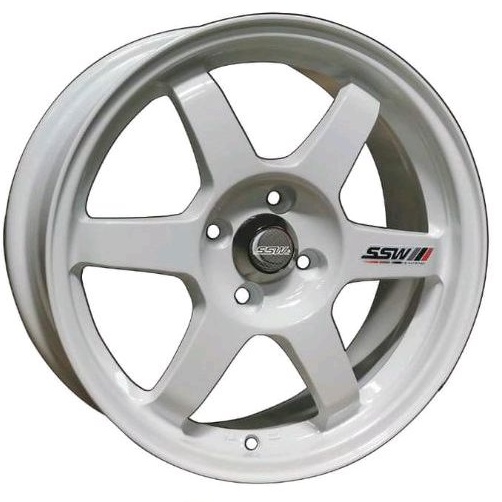 Paketin ban baru 195 50 16 velg mobil ssw ORIGINAL made in thailand S202LP/te37 ring 16x7 pcd 4x100 