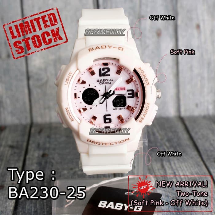 TERBARU  Baby-G Shock BGA-230 Soft Pink Jam tangan wanita & anak