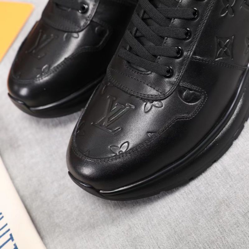 sepatu lv sneaker hitam mirror vip New shoes men run away leather Black lou is vuitton top branded