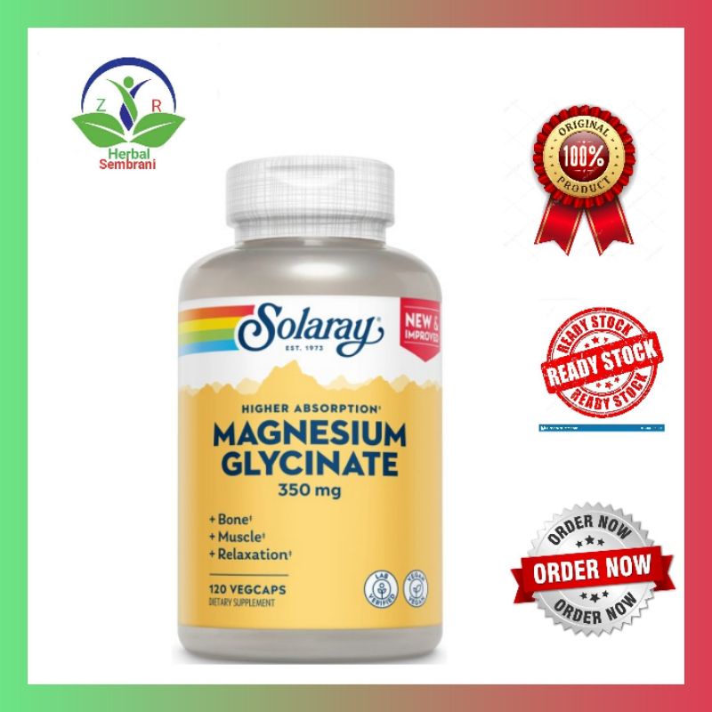 SOLARAY MAGNESIUM  GLYCINATE 400mg