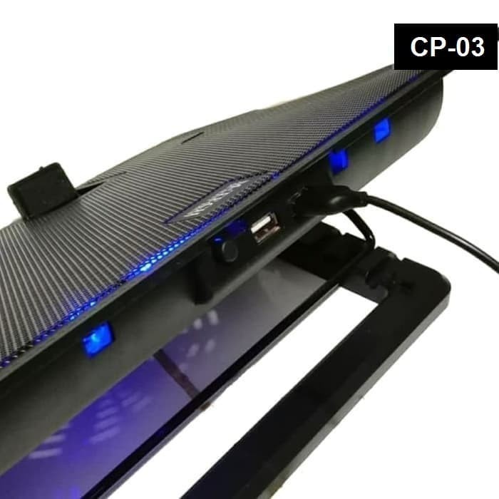 Cooling Pad Gaming Ergostand Kipas Pendingin Laptop Big Fan M-Tech CP-03