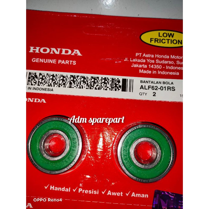 Bearing PCX Laher Bearing Radial Ball( 6201U L) , PCX, Sonic 150R, Supra GTR 150 2pch.Ori