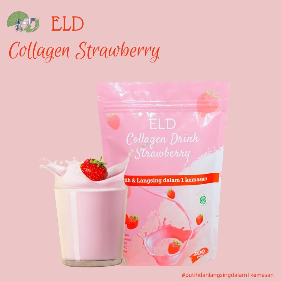 [BPOM] ELD Collagen Drink + Vit C Pemutih Badan dan Pelangsing Badan