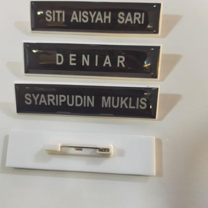 

Stock New Name tag/nama peniti dilapis fiberglass