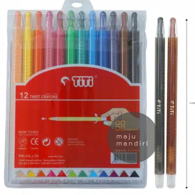 

CRAYON TITI TWIST CRAYON PUTAR 12 WARNA TI-CP-12 MINI