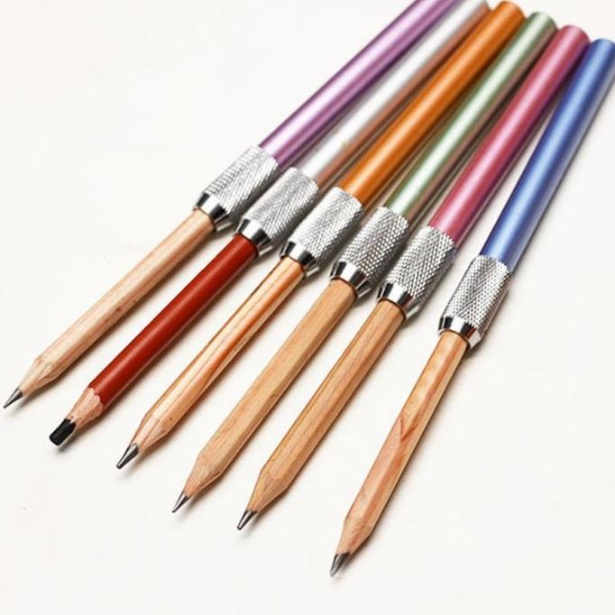 

Pensil Extender Single Head Pencil Extender Sambungan Pensil Metal