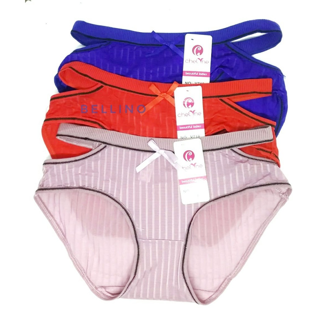 Cd Celana Dalam Wanita Brief Pinggang Sexy V718 / CD Cewek Model Terbuka Samping Super Soft