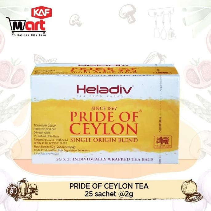 

Sale Heladiv Pride of Ceylon Black Tea 25 sachet /KOPI RUBE/KOPI KAPAL API/KOPI SLB/KOPI PEJUANG/KOPI BUBUK