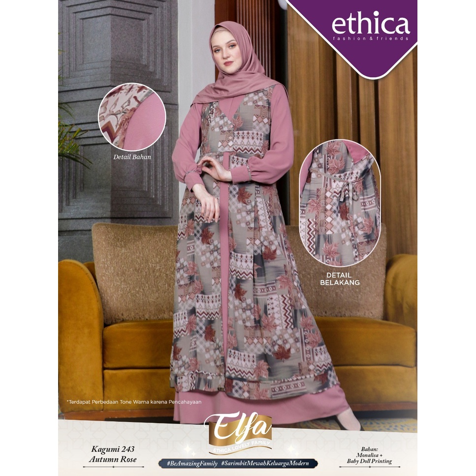Cod Busana Muslim Sarimbit Ethica Elfa 230 New Arrival Best Seller Diskon 15%
