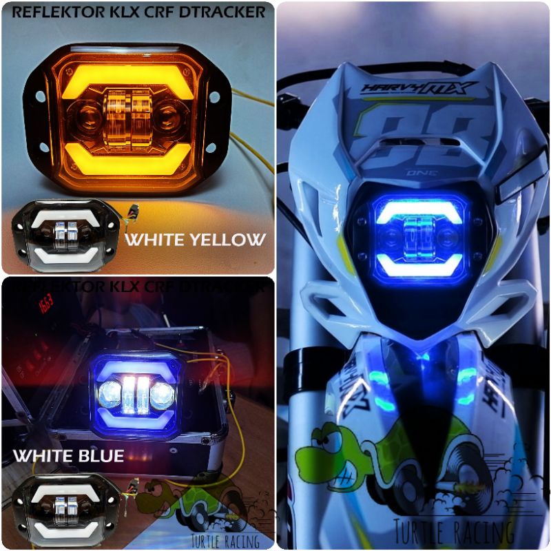 Lampu Daymaker Led Depan Klx Crf Lampu Tembak Led Reflektor Lampu Sorot Kuping Waterproof Motor Crf 
