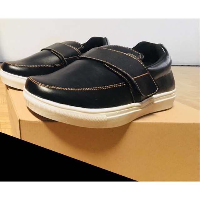 Sepatu pria murah casual/sneakers/tanpa tali simple black(04)
