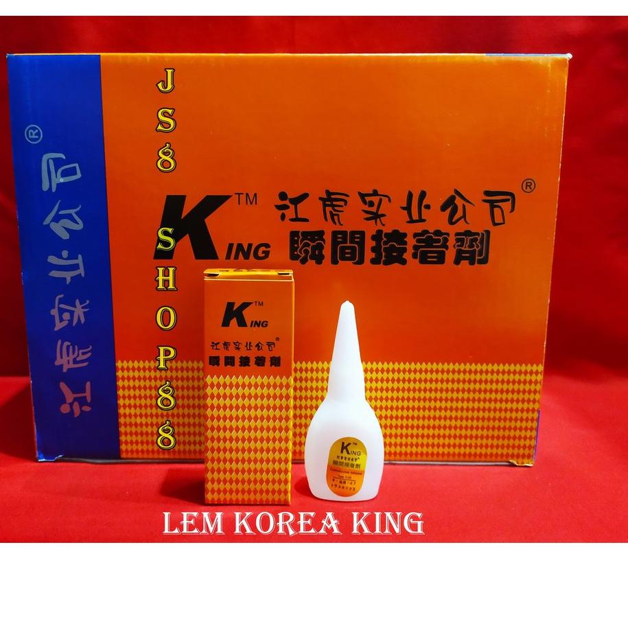 

Terbaik! PER BOX LEM KOREA KING / LEM KOREA ASLI / LEM SETAN / LEM SERBAGUNA / LEM SERBA GUNA / LEM POWER GLUE KING / LEM TETES CAIR / LEM ALTECO KING ORIGINAL ,,