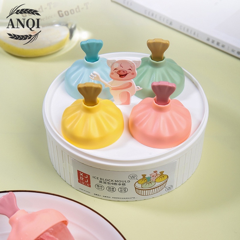 ANQI 1888 Cetakan Es Krim / Es Loli / Agar-agar + Stick Es Krim Stik Kotak