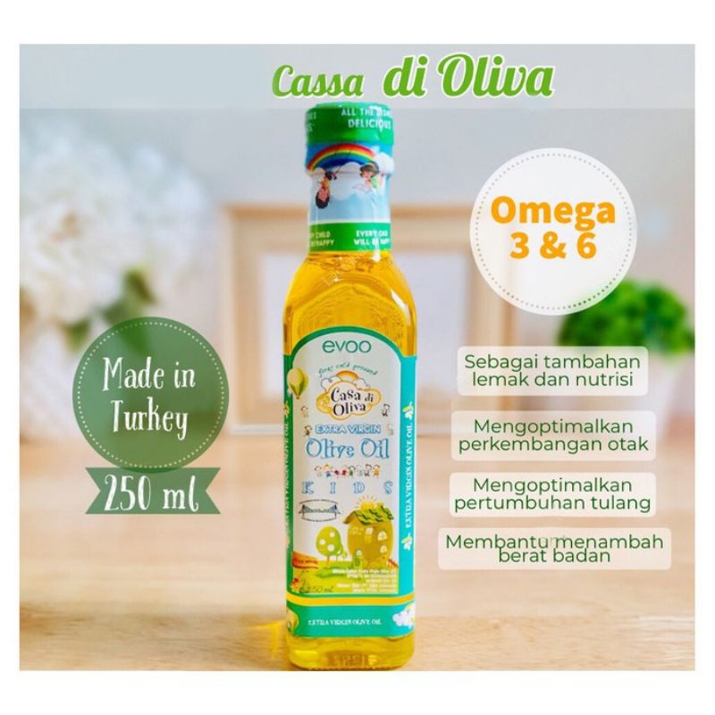 Jual Minyak Zaitun Evo Extra Virgin Olive Oil Mpasi Makanan Bayi Organik Indonesia Shopee Indonesia