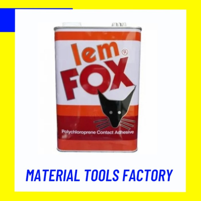 lem fox 2,5kg - lem karpet - lem vinyl - lem kayu - lem kulit