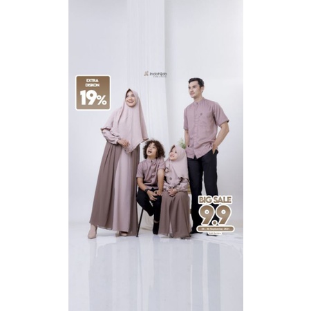 Inara Idris Couple Gamis Set & Koko Bonus Masker Original by idb