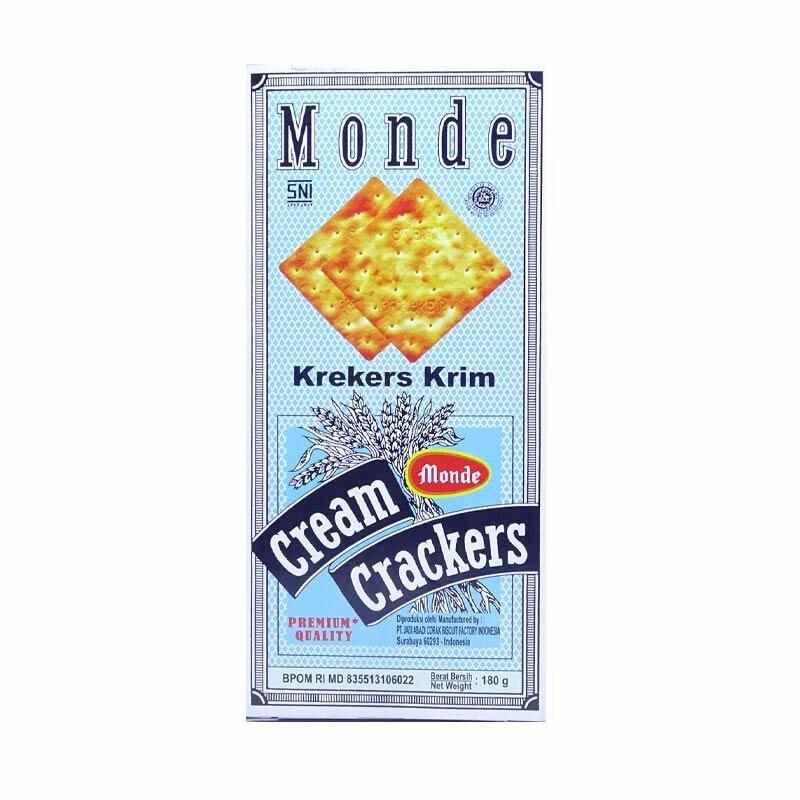 Monde cream crackers premium quality 180gram