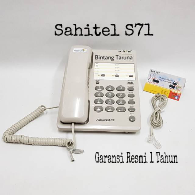 Telepon Kabel Sahitel S71 Telepon Sahitel S-71 (Putih)