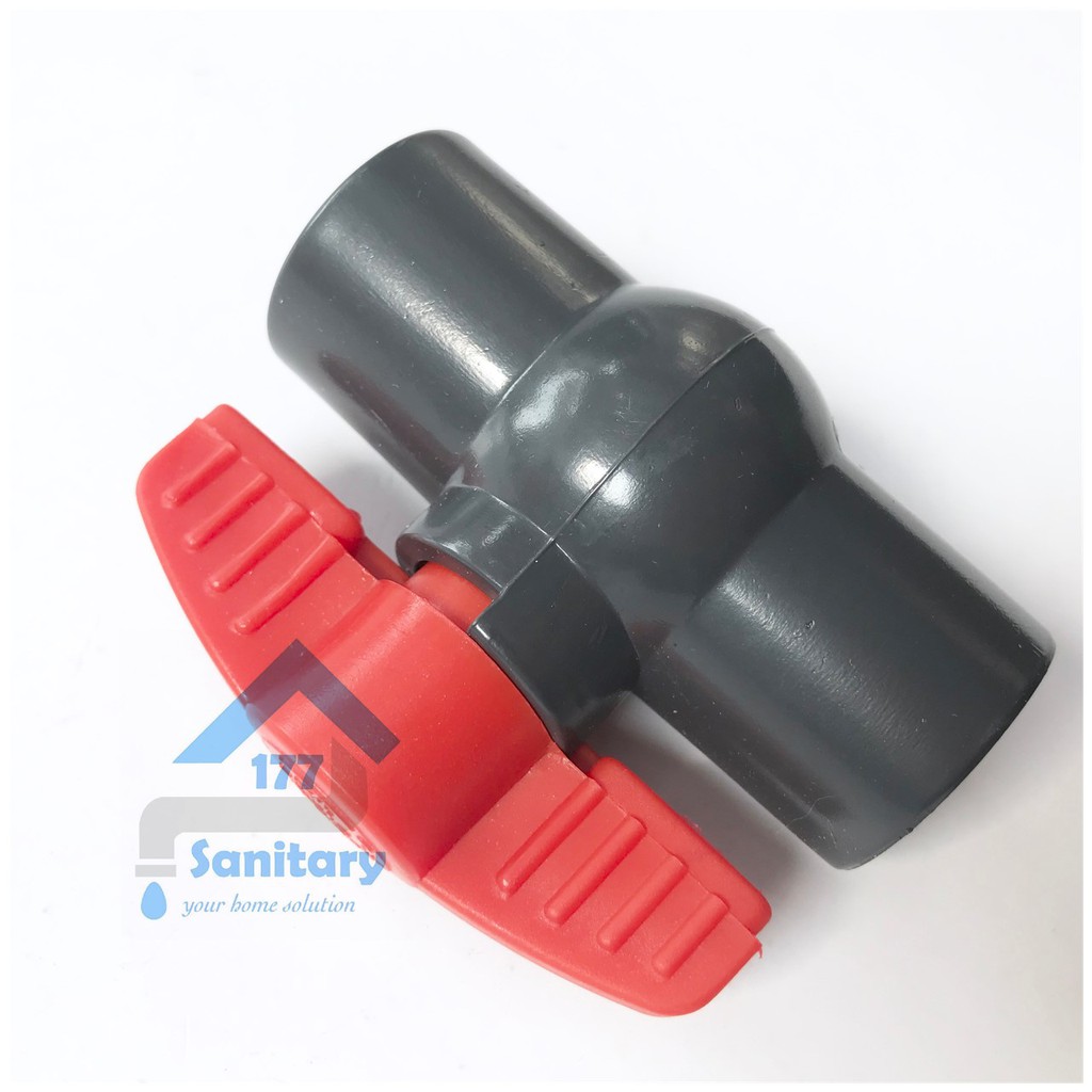 ballvalve Stop kran air Murah polos 1/2 atau 3/4in tanpa drat- Ballvalve 0.5 in Ball Valve PVC sambungan fitting pralon pipe pipa tanpa drat pasang kran/i3