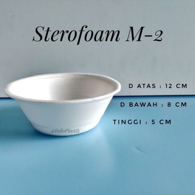 Styrofoam Mangkok / Sterofoam MO / Mangkok Bakso - M2(Khusus Gojek) @100pcs